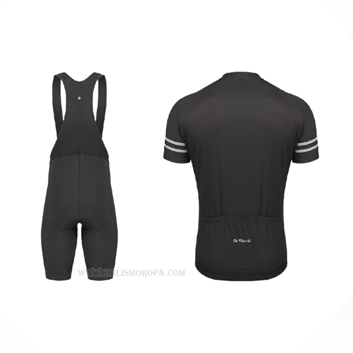 2021 Ropa Ciclismo De Marchi Negro Mangas Corta y Culotte Corto